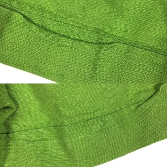 BANANA REPUBLIC Linen Martin Fit Shorts Lime Green Bright Lightweight Size 4 - Picture 8 of 8